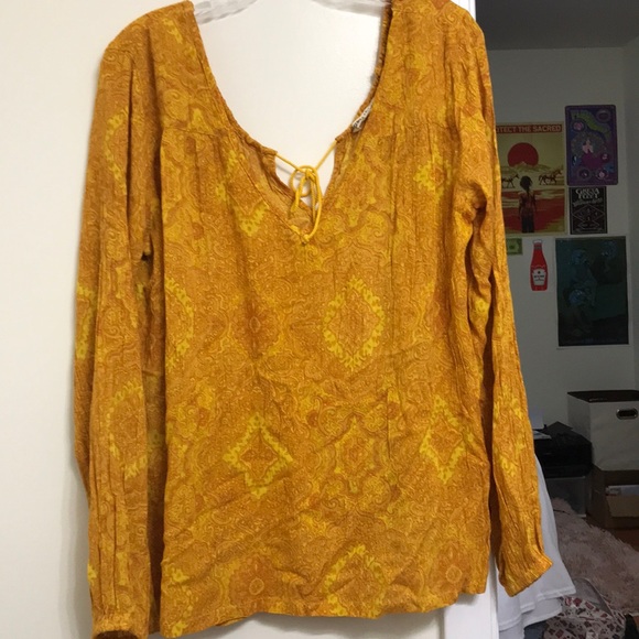 BILLABONG golden blouse - Picture 1 of 4